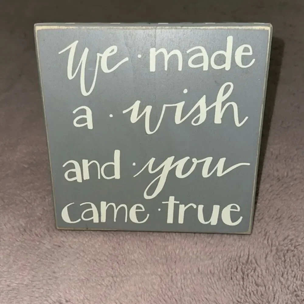 Primitives By Kathy Box Sign, We Made a Wish and You Came True, 8